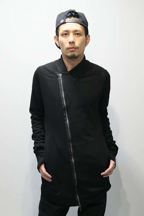 JULIUS 15SS シームドロングブルゾンβ BLACK「I.D.HEART」