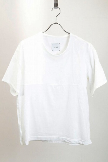 【30%OFF】Sise スウィッチドTシャツ(サテン) WHITE