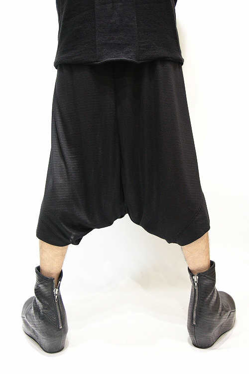 JULIUS 15SS オーバークロッチパンツ BLACK「I.D.HEART」