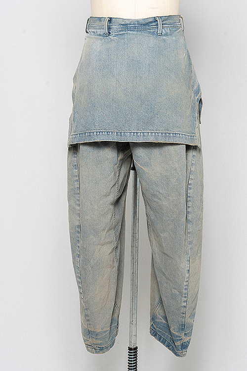 JULIUS 22PS DAMAGED SKIRTED DENIM_ju21