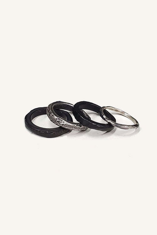 25%OFF】JULIUS 20FW RING SET_jua5「I.D.HEART」