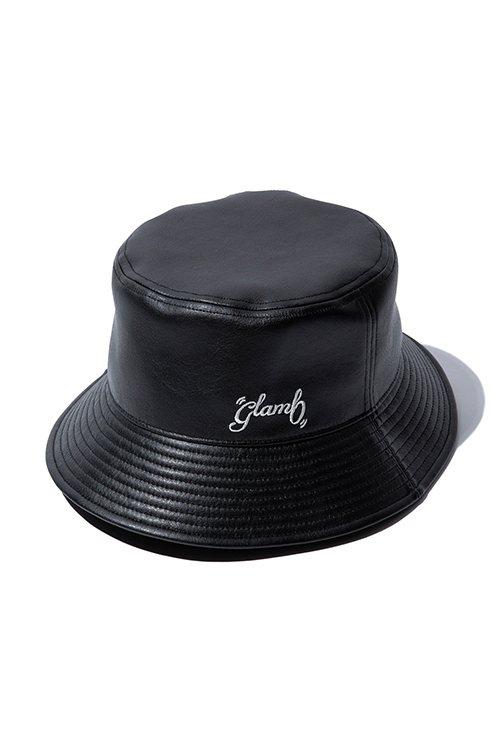 【予約】glamb 2024SP Leather Bucket Hat_gbe1