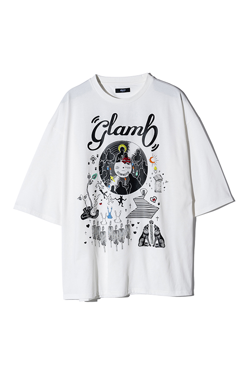 【予約】glamb 2024SP Needlework Oversize T-shirts_gbe1