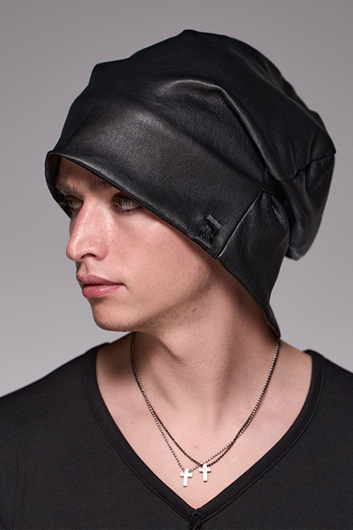 y\zkiryuyrik 24AW StretchLeatherCap_kke5